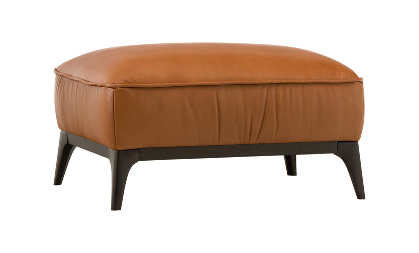 Nadia Leather Ottoman